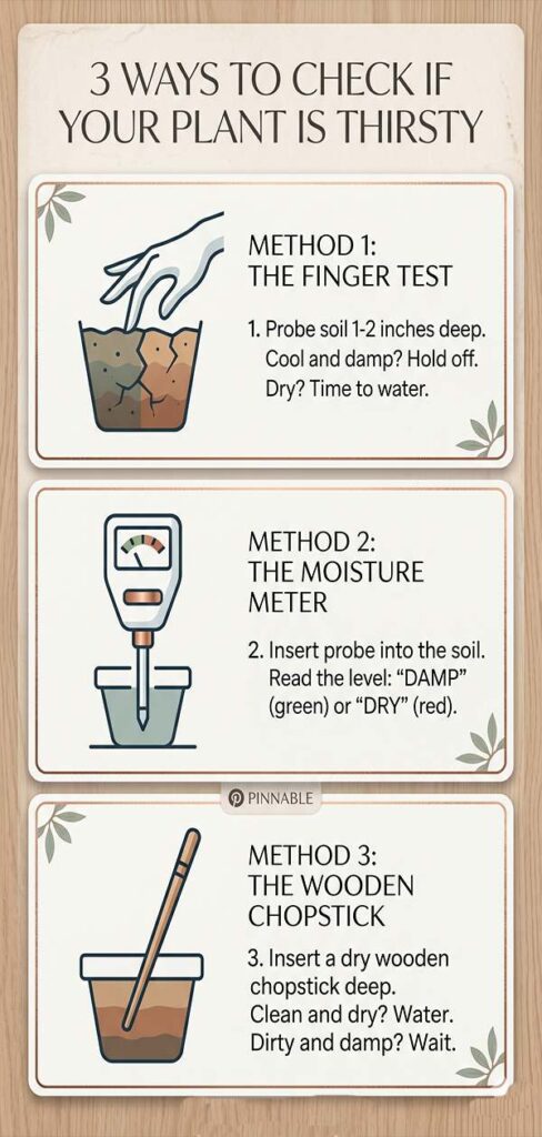 3 Ways to Check If Your Plant is Thirsty