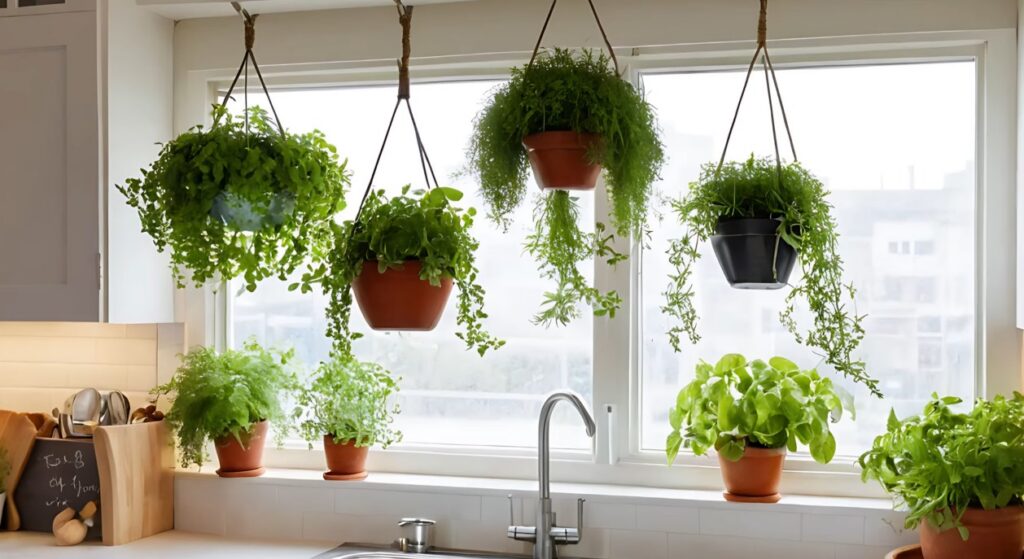 Hanging Planters from Ceiling or Shelves