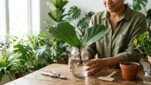 How to Propagate a Fiddle Leaf Fig from a Leaf Cutting